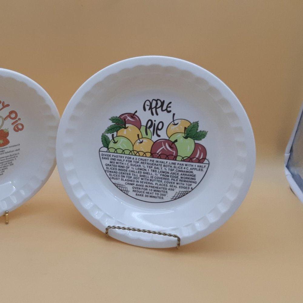 Two Pie Dishes With Recipes -St. James Hankook Renoir